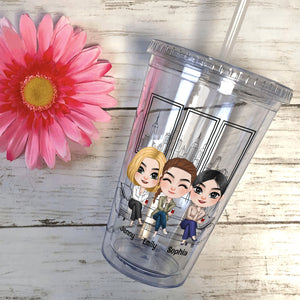 Personalized Funny Coworkers Acrylic Tumbler Gift For Colleague - Tumbler Cup - GoDuckee