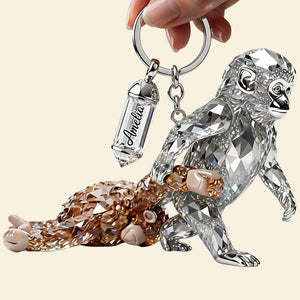 Monkey Punch Viral Acrylic Tag Keychain - Personalized Gifts For Monkey Lovers 04tgdt060326 - Keychains - GoDuckee