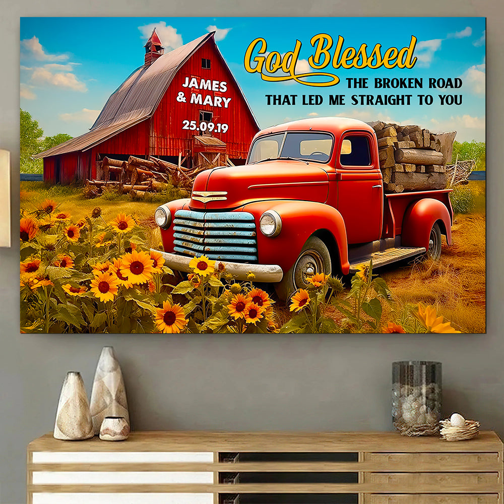 Discover Personalized Gifts For Couple Farmer Canvas Print