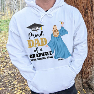 Proud Dad Of A Graduate, Graduate T-shirt Hoodie Sweatshirt - Shirts - GoDuckee