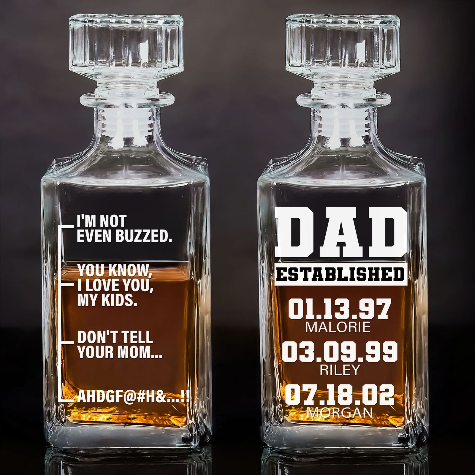 Funny Whiskey Bottle Personalized Gift For Dad 03totn020525 - Whiskey Bottle - GoDuckee