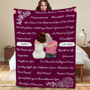 Personalized Gifts For Mom Blanket Bless To Have A Mom Like You - Blankets - GoDuckee