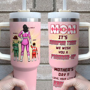 Personalized Gifts For Mom Tumbler Morphin Time 04htpu040324hh - Tumbler Cups - GoDuckee