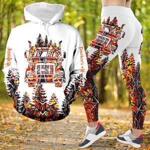 Personalized Gifts For Trucker's Wife Set Hoodie & Leggings 02acdt081124 - AOP Products - GoDuckee