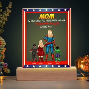 Personalized Gifts For Mom LED Light You Will Always Be A Hero To Us 02OHHN250124PA - Led Lights - GoDuckee