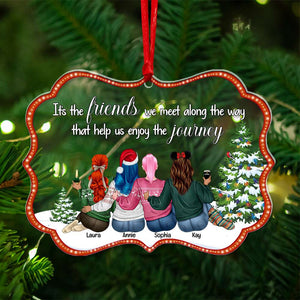 Personalized Gifts For Friends Ornament Christmas 02XQLU300924TM - Ornament - GoDuckee