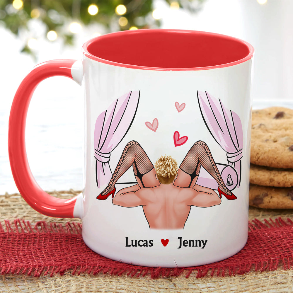 Lick Me Until Ice Cream - Personalized Couple Mug - Gift For Funny