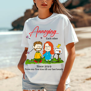 Personalized Gift For Couples 2D Shirt Annoying Each Other 01OHLU251224DA - Shirts - GoDuckee