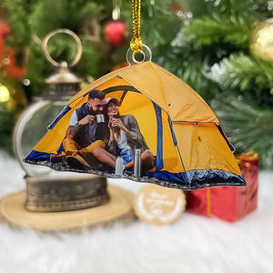 Custom Photo Gifts For Camping Couple Ornament 177acvp140924 - Ornament - GoDuckee