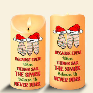 Personalized Gifts For Couple Christmas LED Candle 02OHMH281024 - Led Candle - GoDuckee