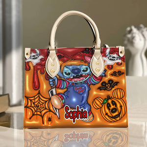 Personalized Gifts For Cartoon Character Leather Bag, Horror Halloween Character 03nadc310724 - Leather Bag - GoDuckee