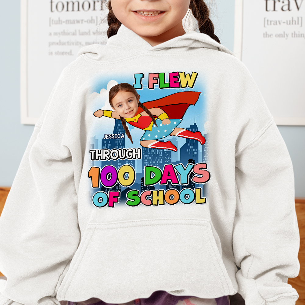 Custom Photo Gifts For Kids Shirt 04topu110125 100 Days Of School - Shirts - GoDuckee