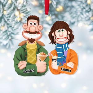 Personalized Gift For Couple Christmas Ornament 06ACPU121124PA - Ornament - GoDuckee