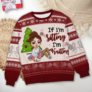 Personalized Gifts For Knitting Lover Ugly Sweater 01TOLU021124HH - Ugly Christmas Sweater - GoDuckee