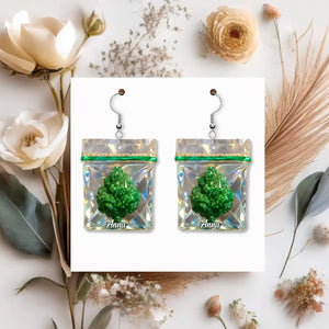 Smoking Lovers Funny Personalized Earrings 05totn130625 - Earrings - GoDuckee