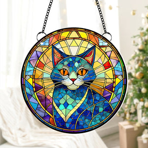 Decor Gifts For Cat Lovers Suncatcher Ornament 14acxx280824 - Ornament - GoDuckee