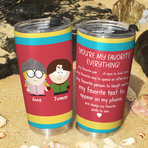 Personalized Gift For Couples Tumbler 20oz Movie Characters 02TOQN031224HG - Tumbler Cup - GoDuckee