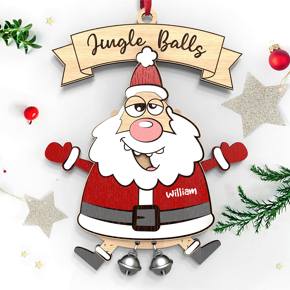 Personalized Gifts For Christmas Ornament Funny Santa 04ACQN180924 - Ornament - GoDuckee