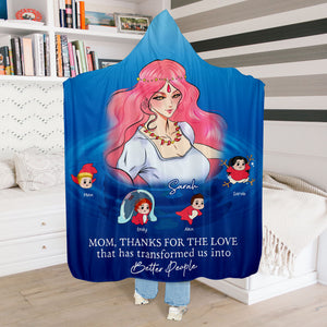 Personalized Gifts For Mom Wearable Blanket Hoodie Mom Thanks For The Love 03HTHN040324 - Blankets - GoDuckee