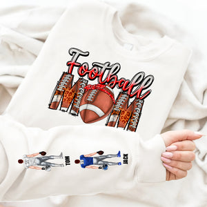 Gift For Mom, Personalized Football-Playing Kids Shirt, American Football - AOP Products - GoDuckee