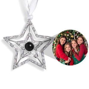 Custom Photo Christmas Gift Photo Projection Ornament 01ACQN231124 - Ornament - GoDuckee