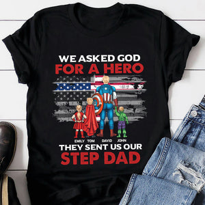 They Sent Us Our Step Dad-03dntn110523tm Personalized Shirt - Shirts - GoDuckee