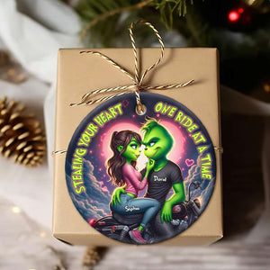 Personalized Gifts For Couple Green Christmas Ornament 04TOTN141124 - Ornament - GoDuckee