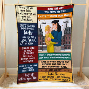 I Hate It When You Lie, Personalized Blanket, Gifts For Couple 01KAPU011223DA - Blanket - GoDuckee