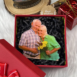 Custom Photo Gifts for Old Couple Ornament 181acvp140924 - Ornament - GoDuckee