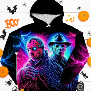 Spooky Gifts For Horror Fans Shirt 05hutn040924 Halloween Horror Movie Characters - AOP Products - GoDuckee