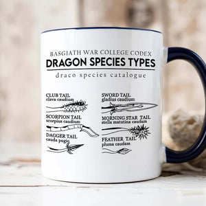 Gifts For Book Lover Coffee Mug Dragon Species Types 03HUHN120324 - Coffee Mugs - GoDuckee