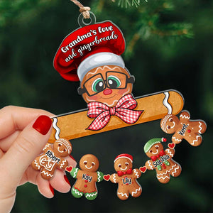 Personalized Gifts For Grandma Gingerbread Christmas Ornament 04OHLU091024 - Ornament - GoDuckee