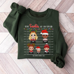 Dear Santa, We Can Explain - Personalized Funny Family Shirt - Christmas Gift For Family - Shirts - GoDuckee