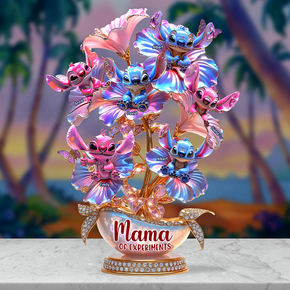 Mama Of Blue Aliens Acrylic Plaque - Personalized Gifts For Mother 01TGQN240425 - Shaped Plaques - GoDuckee