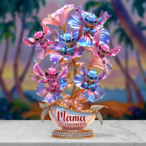 Mama Of Blue Aliens Acrylic Plaque - Personalized Gifts For Mother 01TGQN240425 - Shaped Plaques - GoDuckee