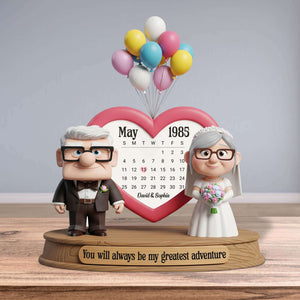 Love Transcends Time Acrylic Plaque Personalized Gifts For Couple 01NATN240525 - Shaped Plaques - GoDuckee