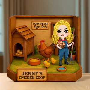 Personalized Gifts For Farmer Plaque Chicken Coop 03NAPU110425HH - Shaped Plaques - GoDuckee