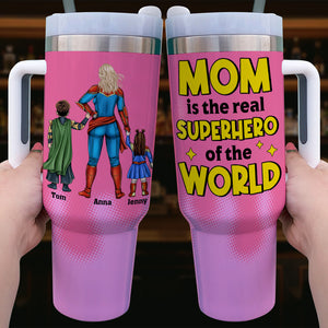 Personalized Gifts For Mom Tumbler Mom Is The Real Superhero Of The World 05totn080324pa - Tumbler Cups - GoDuckee