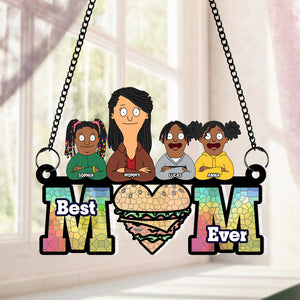 Personalized Gifts For Mom Suncatcher Ornament 04ohtn120225hg Bet Mom Ever - Ornament - GoDuckee