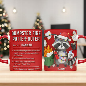 Funny Raccoon Office Coffee Mug – Personalized Gifts For Coworker 06naqn131125 - Coffee Mug - GoDuckee