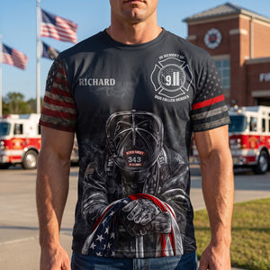 Honor Fallen Firefighter Heroes 3D Shirt - Personalized Memorial Keepsake For Fire Dept 04QHQN040826