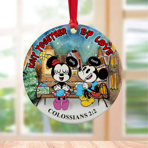 Personalized Gifts For Knitting Couple Ornament 04xqqn260724 - Ornament - GoDuckee