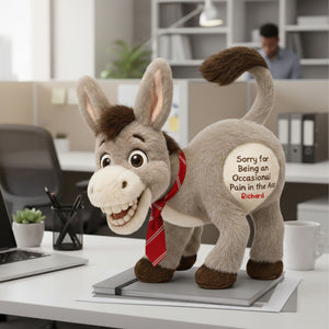Funny Donkey Custom Shape Pillow - Personalized Gifts For Coworkers 07naqn171125 - Pillow - GoDuckee