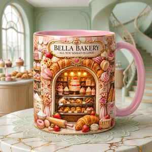 Bake With Love Accent Mug - Personalized Gifts For Bakers 02HATA260626
