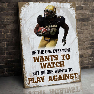 Football Gifts for Players, Personalized Canvas Poster - Poster & Canvas - GoDuckee