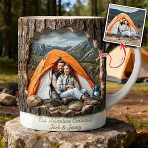 Camping Coffee Mug - Custom Photo Gifts 04hulu311225 - Coffee Mug - GoDuckee