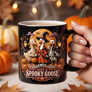 Just A Spooky Goose Magic Mug - Personalized Halloween Gifts 05todh170826 - Coffee Mug - GoDuckee
