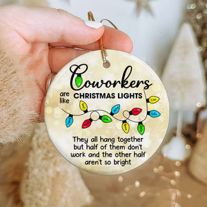 Personalized Gifts For Coworkers Ceramic Ornament Christmas Light 06ACDT201124