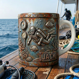 Ocean Adventure Coffee Mug – Personalized Gifts For Scuba Diving Lovers 04tglu151225 - Coffee Mug - GoDuckee