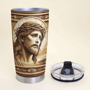 Personalized Gifts For Christian Tumbler Jesus Tumbler 042XQMH160125 - Tumbler Cup - GoDuckee